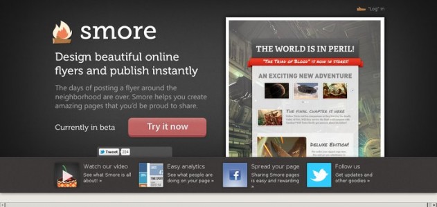 Smore, design online flyers