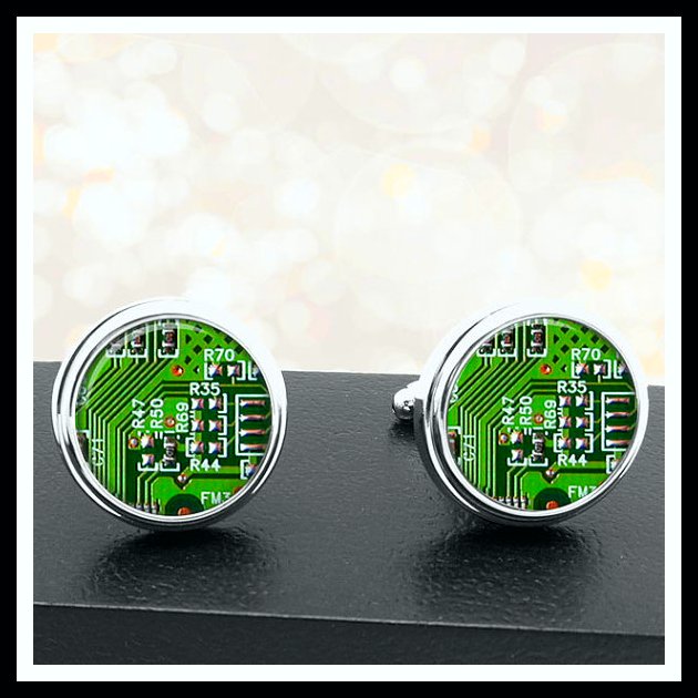 Circuit Board Cuff Links Father's Day Gifts