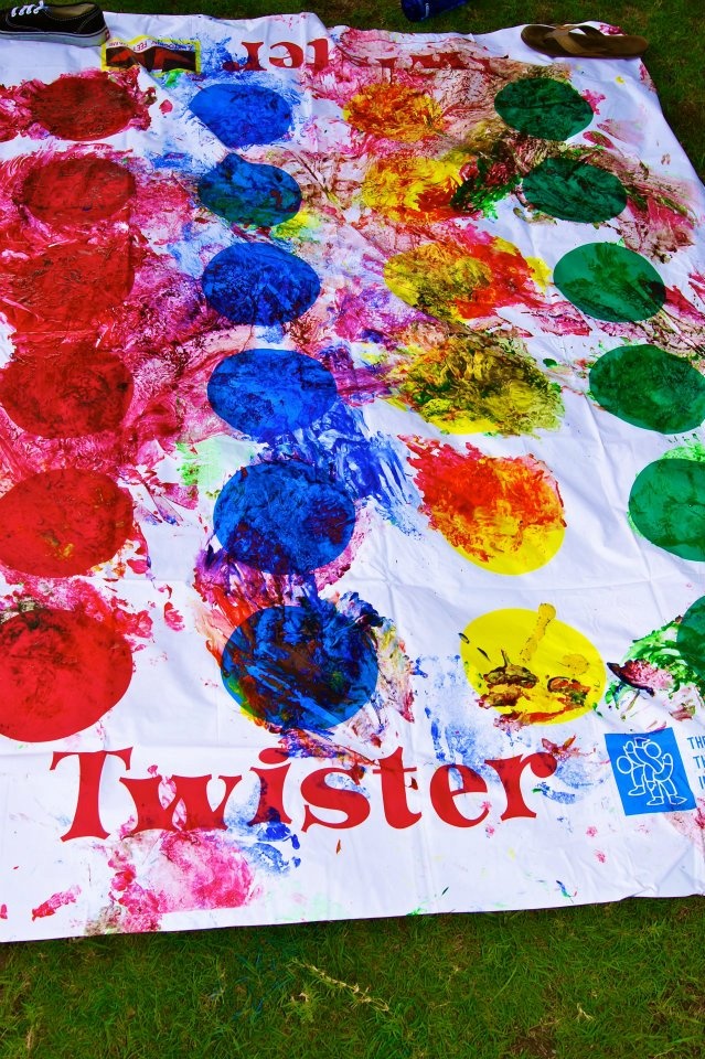 6 Creative Adult Party Activities - paint twister